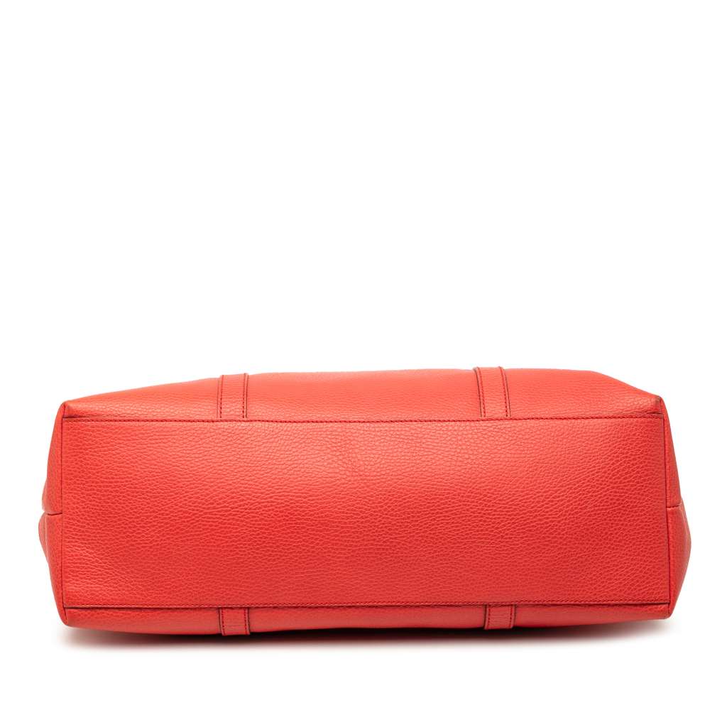 Gucci Leather GG Charm Satchel Red Leather Good condition - Inside View