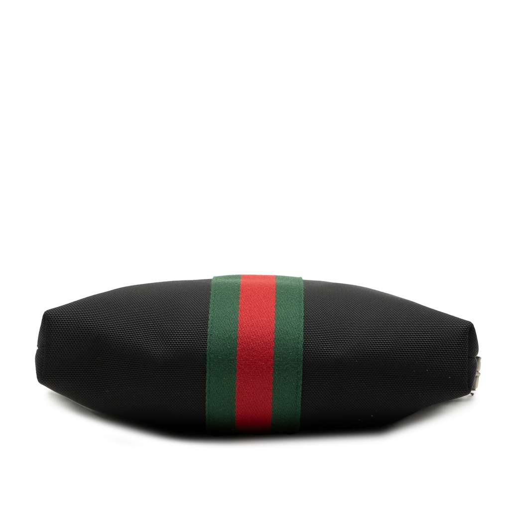 Gucci GG Techno Canvas Web Messenger Bag Black Canvas Fair condition - Inside View