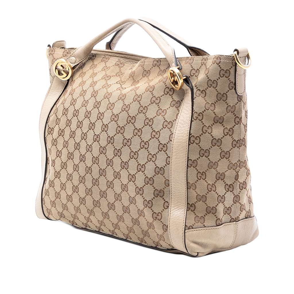 Gucci GG Canvas Miss GG Satchel Brown Canvas Good condition - Back View