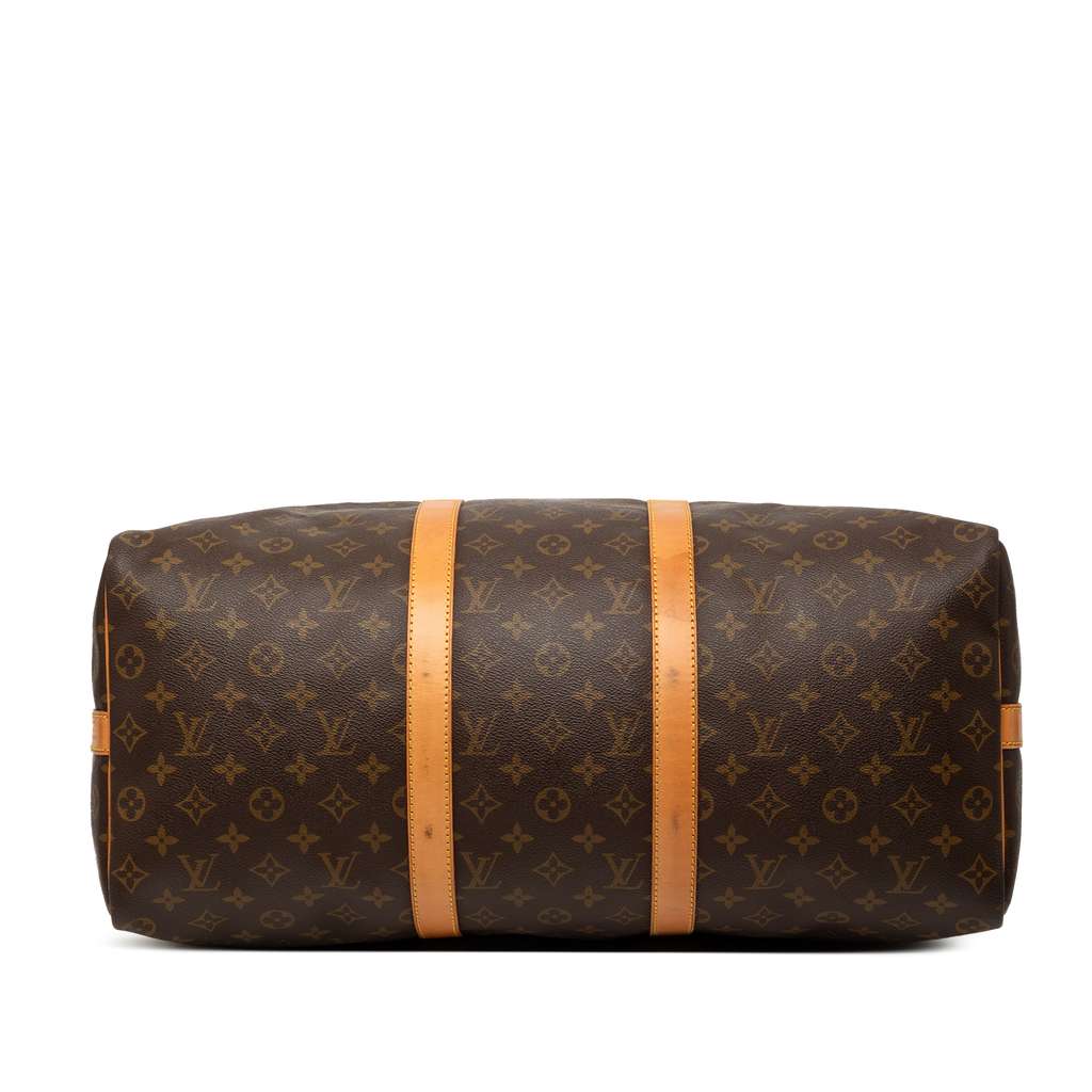 Louis Vuitton Monogram Keepall Bandouliere 50 Brown Good condition - Inside View