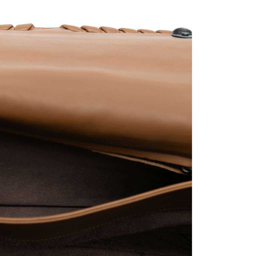 Bottega Veneta Medium Nappa Intrecciato Olimpia Shoulder Bag Brown Leather Good condition - Model View