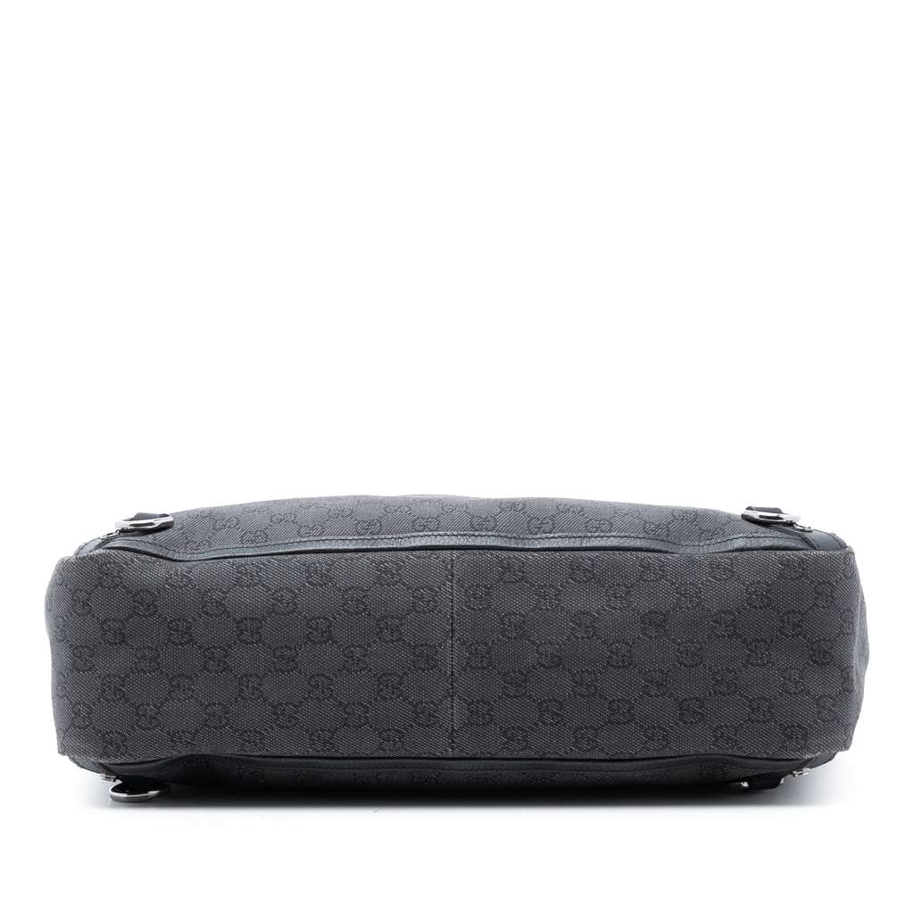 Gucci GG Denim Abbey D Ring Tote Black Denim Good condition - Inside View