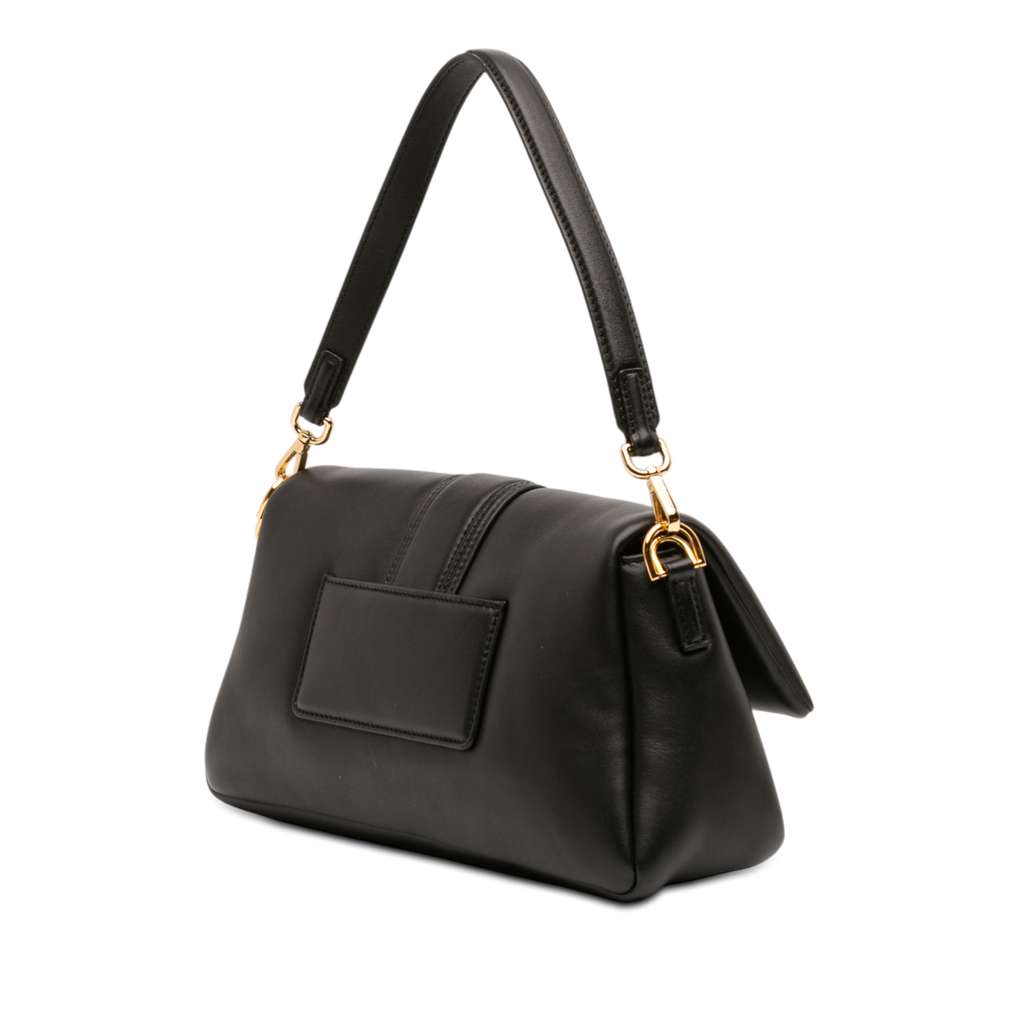 Jacquemus Padded Lambskin Le Bambimou Satchel Black Leather Good condition - Back View