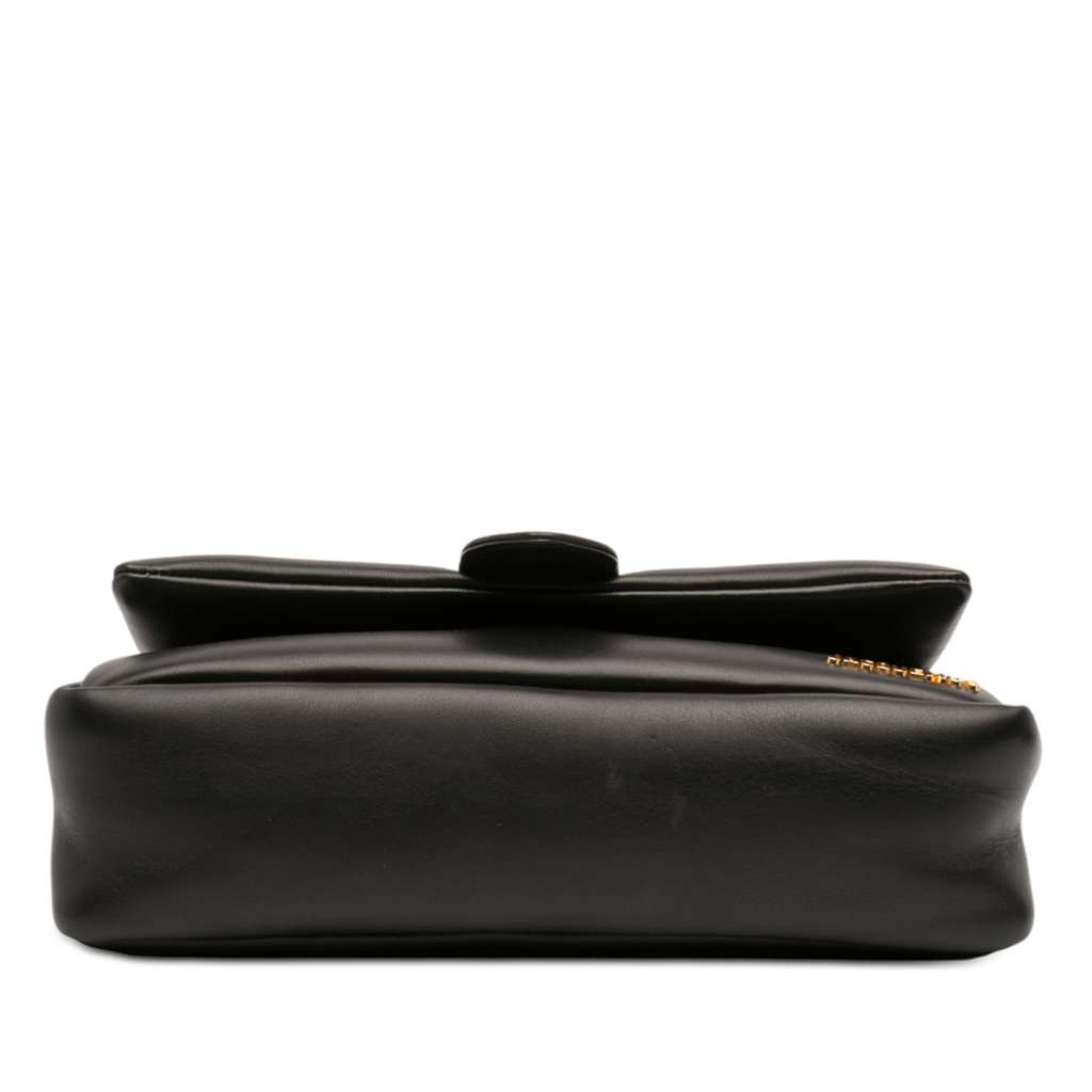 Jacquemus Padded Lambskin Le Bambimou Satchel Black Leather Good condition - Inside View