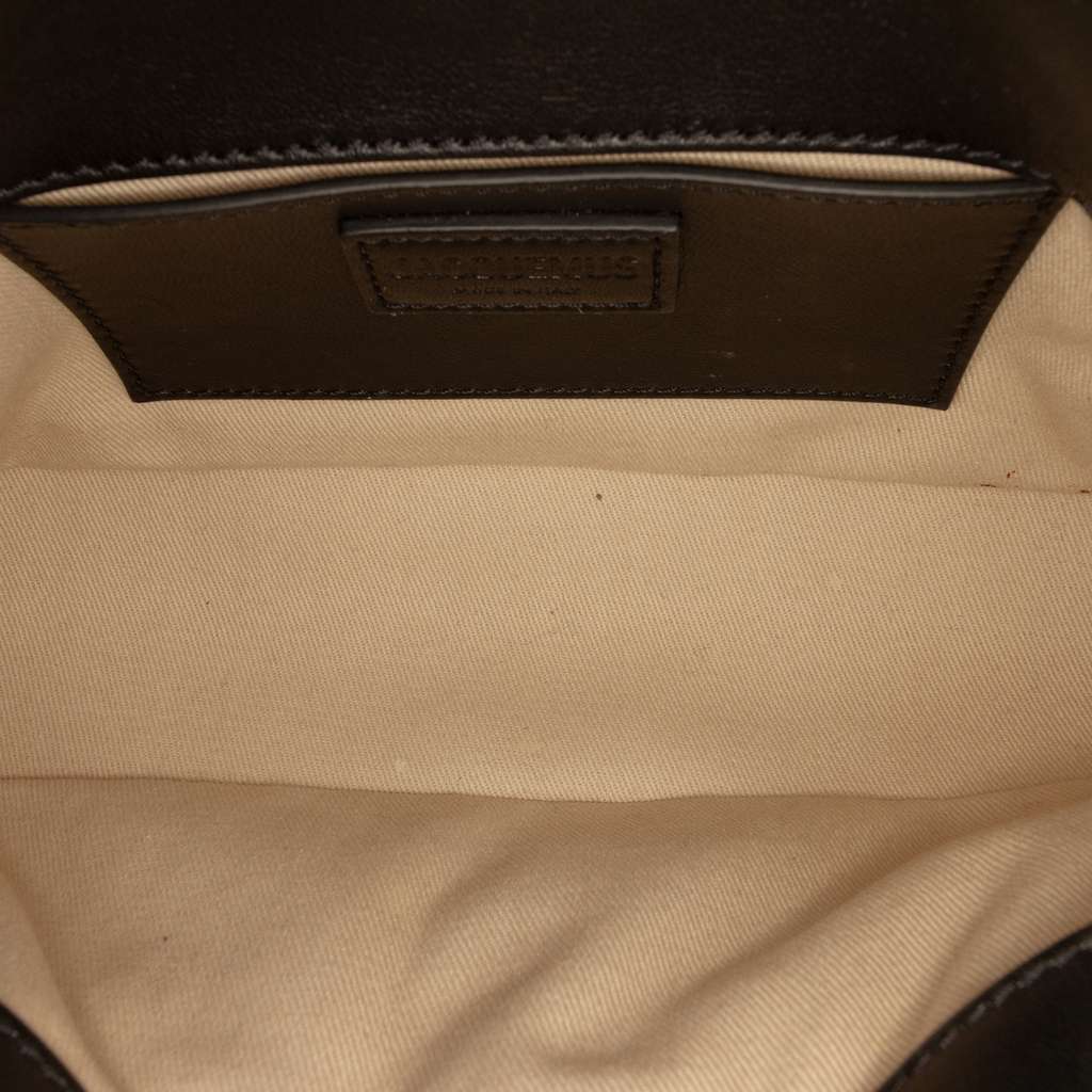 Jacquemus Padded Lambskin Le Bambimou Satchel Black Leather Good condition - Model View