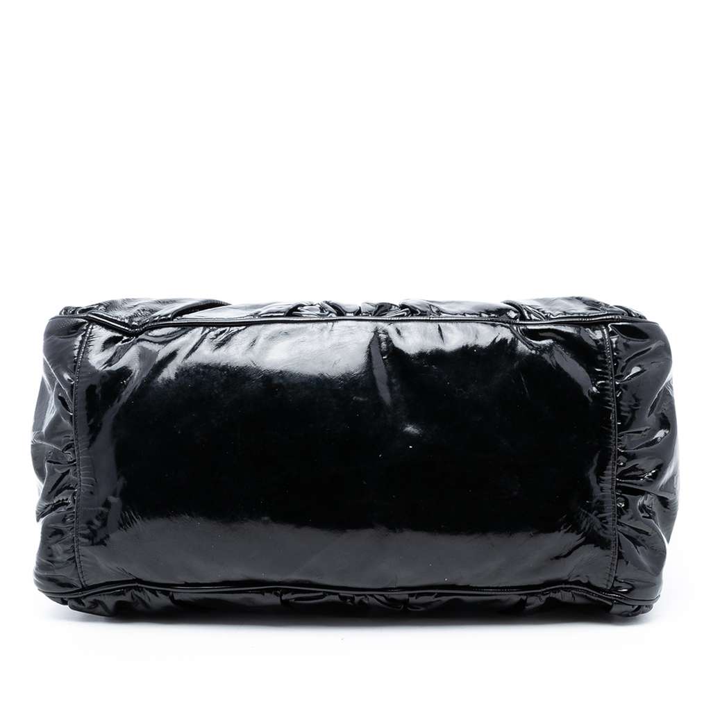 Gucci Large Patent Hysteria Satchel Black Leather Good condition - Inside View