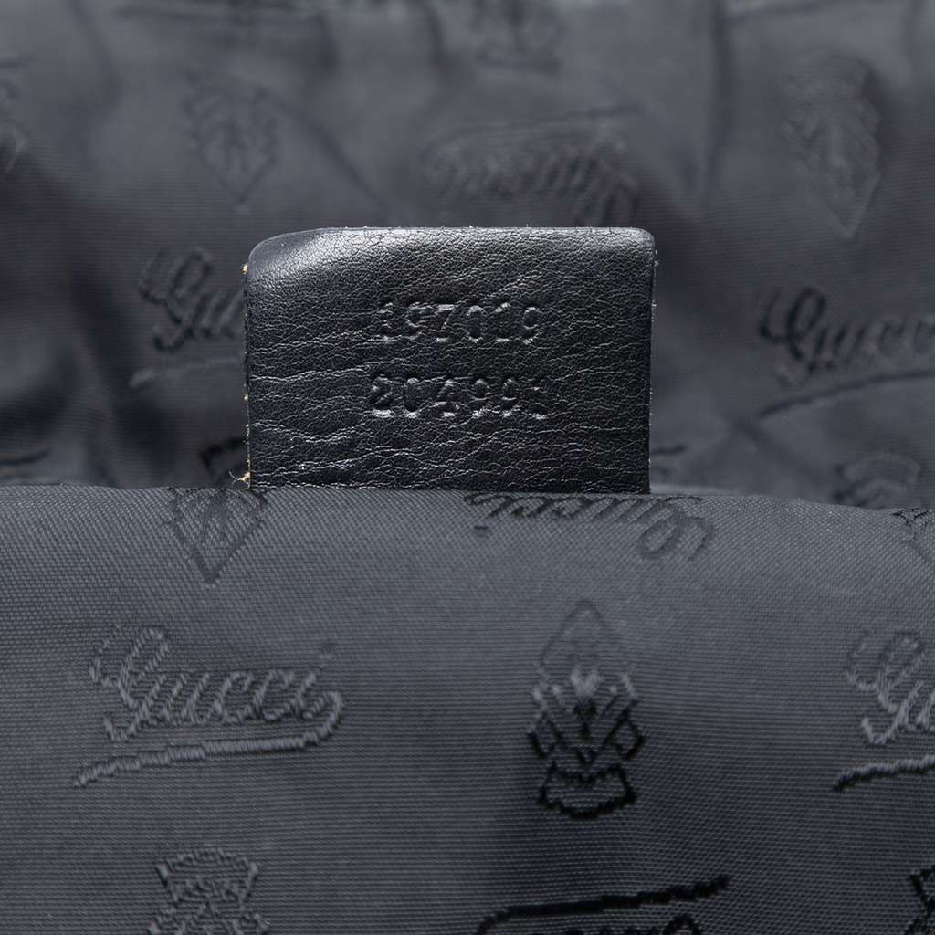 Gucci Large Patent Hysteria Satchel Black Leather Good condition - Box View