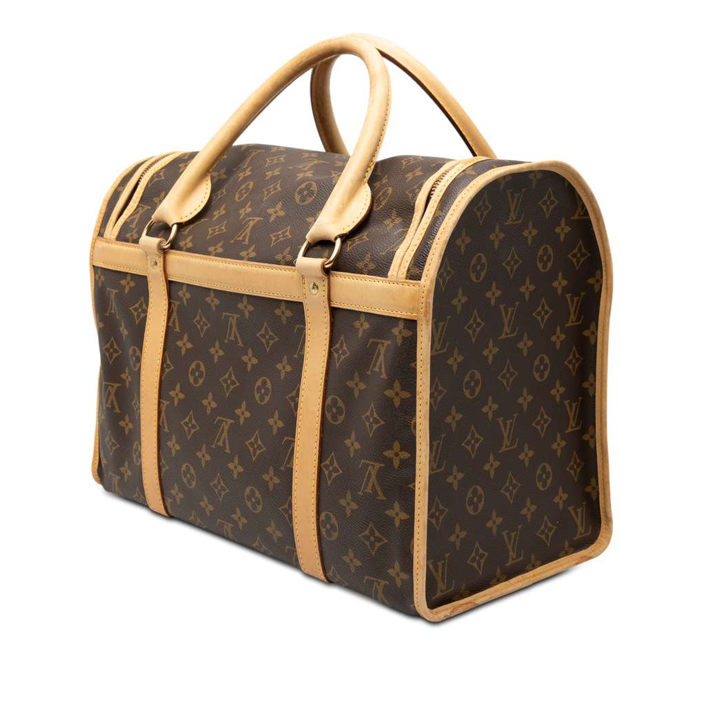 Louis Vuitton Monogram Sac Chien Pet Carrier 40 Brown Good condition - Back View