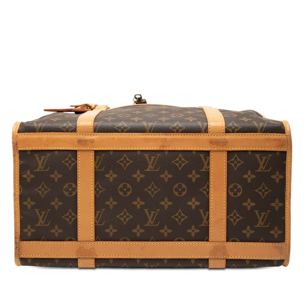 Louis Vuitton Monogram Sac Chien Pet Carrier 40 Brown Good condition - Inside View