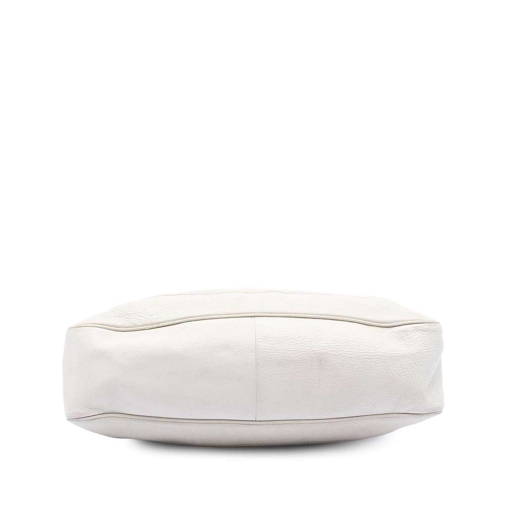 Gucci Calfskin Bamboo Diana Satchel White Leather Good condition - Inside View