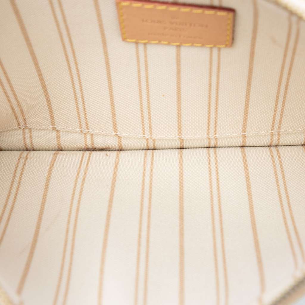 Louis Vuitton Damier Azur Neverfull MM Pouch White Good condition - Model View