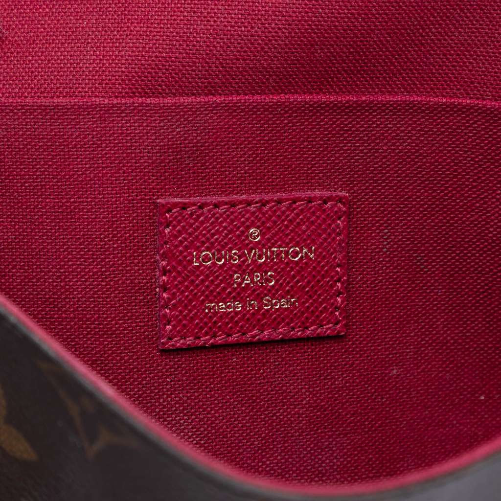 Louis Vuitton Monogram Pochette Felicie Brown Good condition - Box View