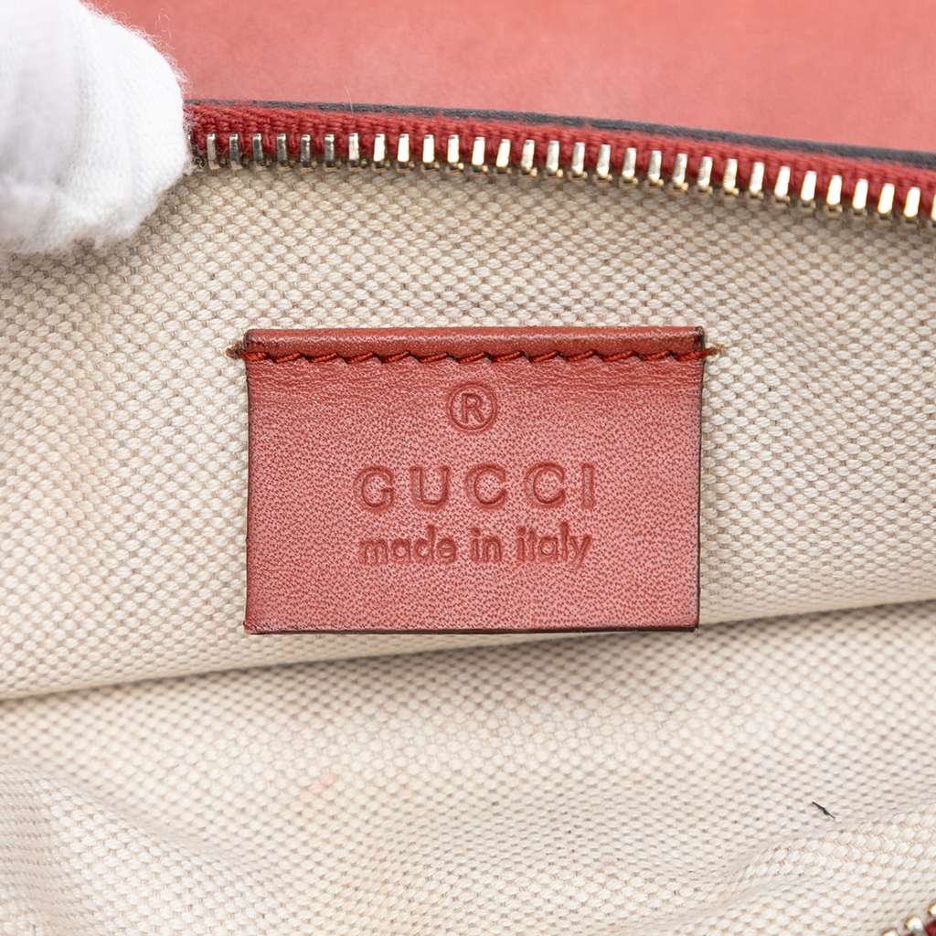 Gucci Medium GG Canvas Craft Tote Brown Canvas Good condition - Box View