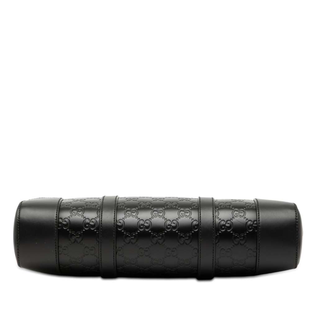 Gucci Guccissima Business Bag Black Leather Good condition - Inside View