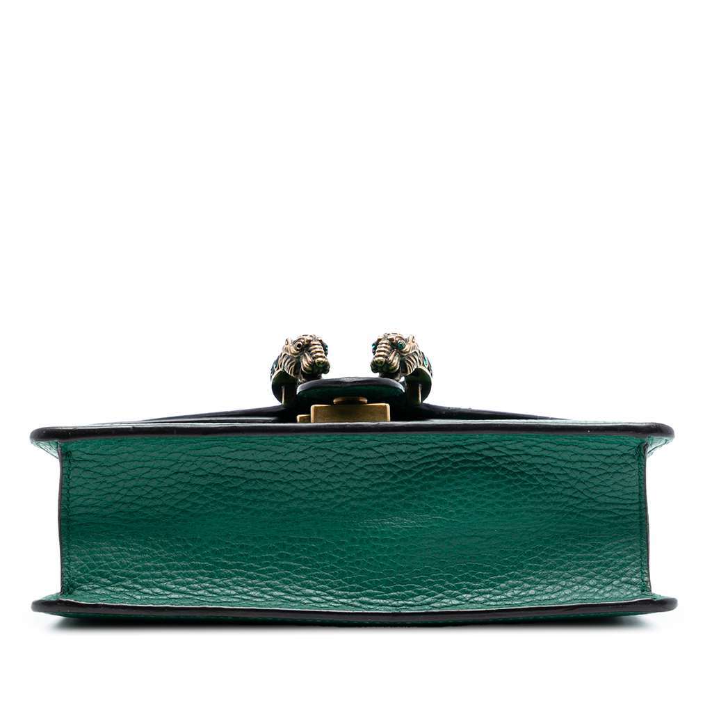 Gucci Small Leather Dionysus Crossbody Green Leather Good condition - Inside View