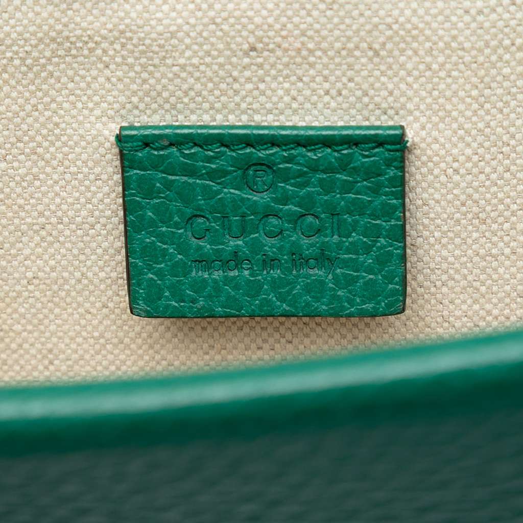 Gucci Small Leather Dionysus Crossbody Green Leather Good condition - Box View