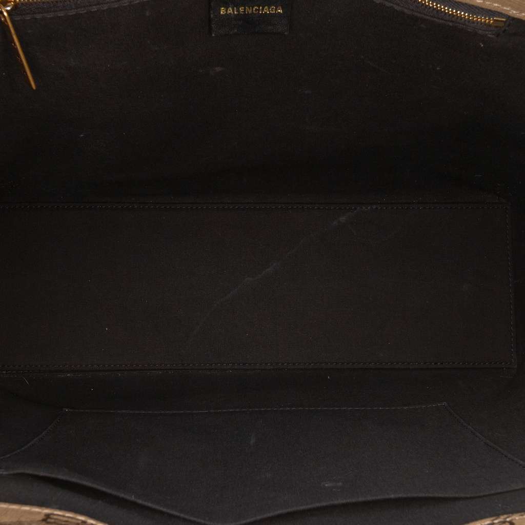 Balenciaga BB Monogram Coated Canvas Signature Shopper M Brown Canvas Good condition - Model View