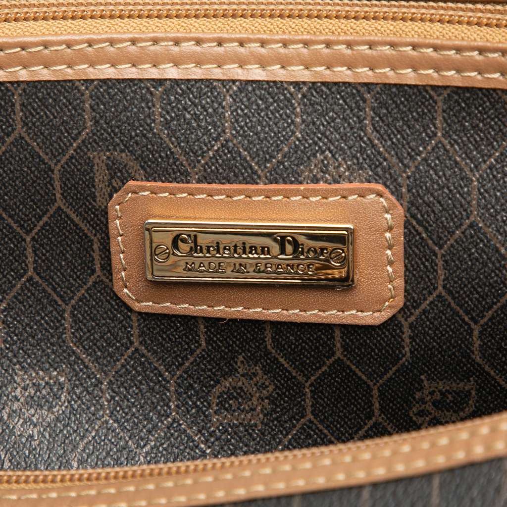 Dior Honeycomb Coated Canvas Boston Bag Black Canvas Good condition - Box View