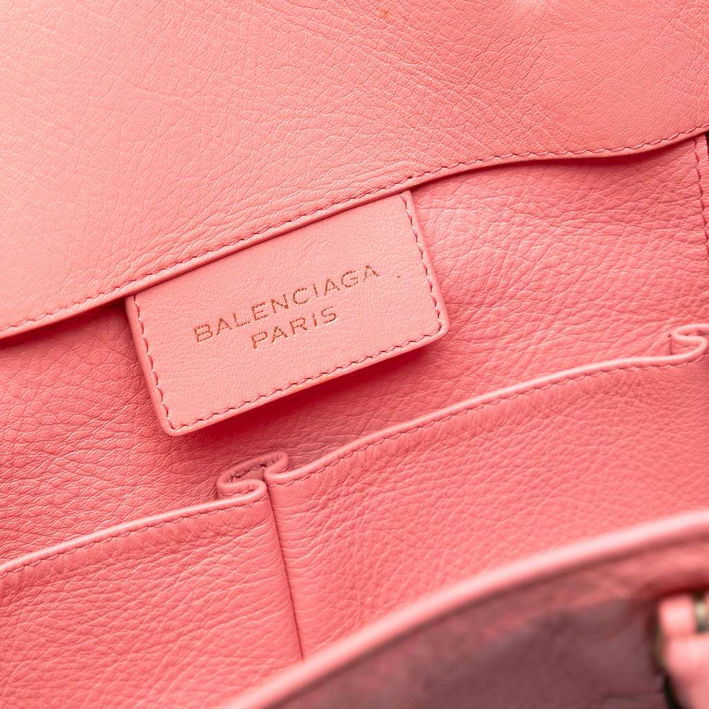 Balenciaga Leather Papier A5 Tote Pink Leather Good condition - Box View