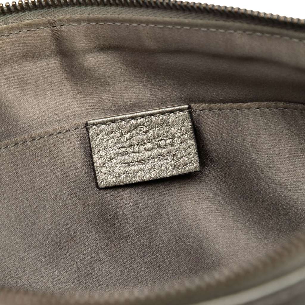 Gucci Metallic Leather Sienna Tassel Clutch Gold Leather Good condition - Box View