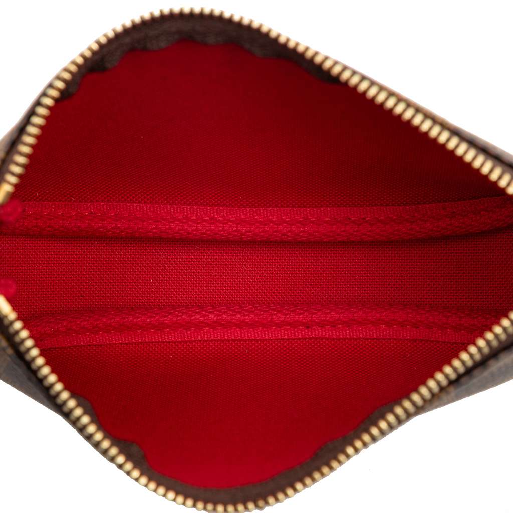 Louis Vuitton Damier Ebene Mini Pochette Accessoires Brown Good condition - Model View