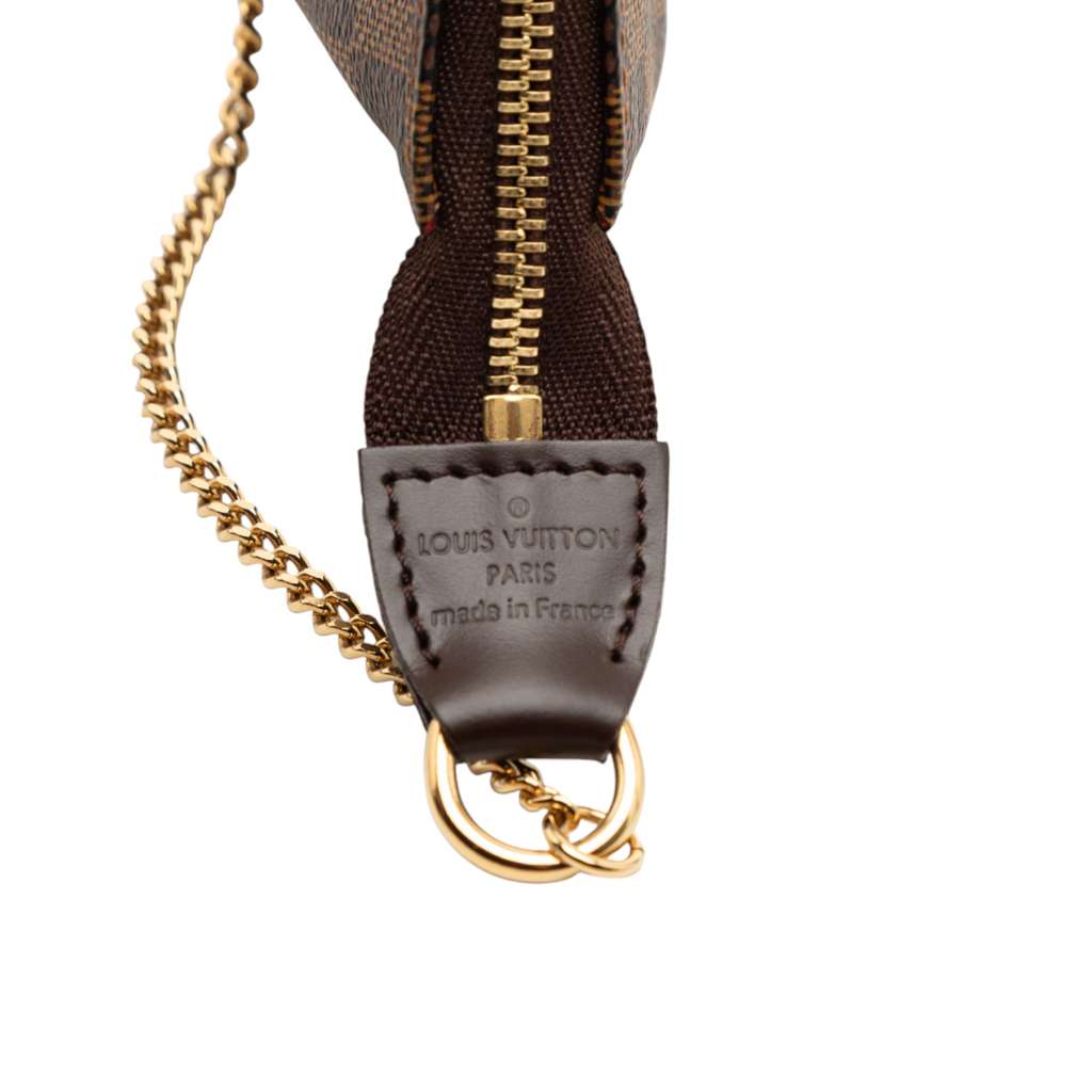 Louis Vuitton Damier Ebene Mini Pochette Accessoires Brown Good condition - Box View