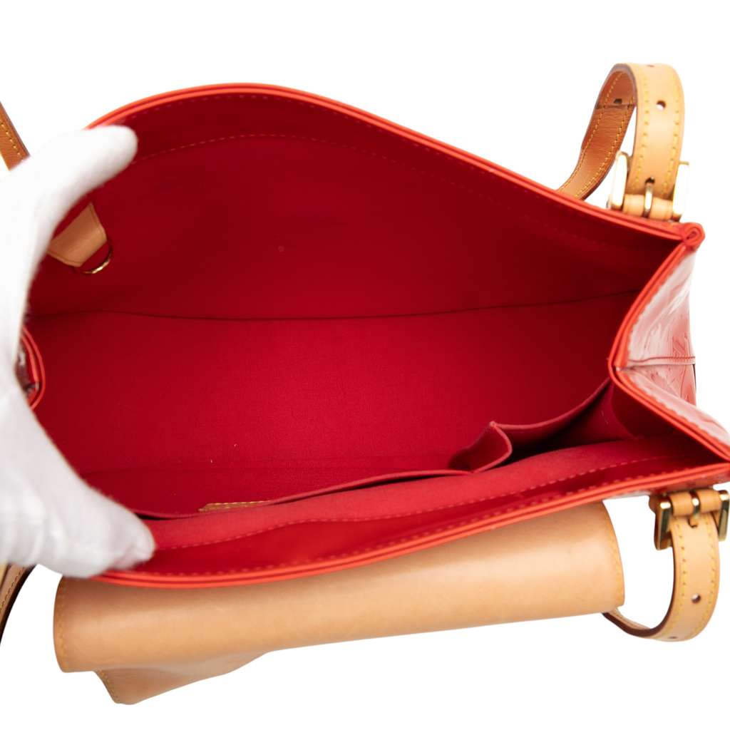 Louis Vuitton Monogram Vernis Biscayne Bay GM Red Leather Good condition - Model View