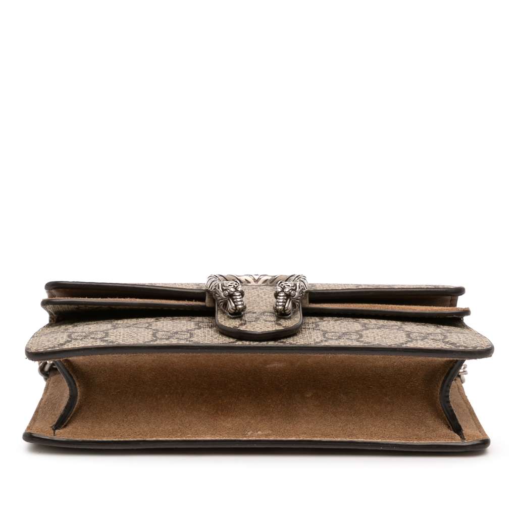 Gucci Mini GG Supreme Dionysus Crossbody Brown Canvas Good condition - Inside View