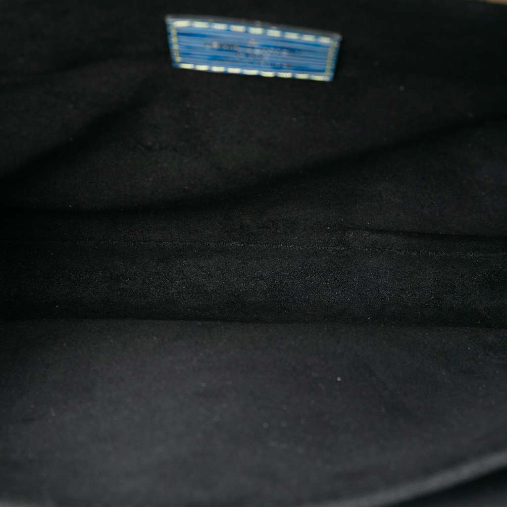 Louis Vuitton Epi Denim and Reverse Monogram Pochette Metis Blue Leather Good condition - Model View