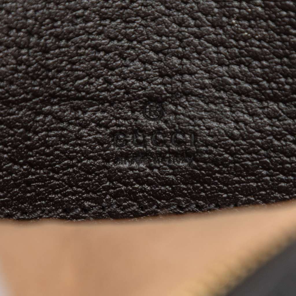 Gucci Mini Leather Round Ophidia Backpack Black Leather Good condition - Box View