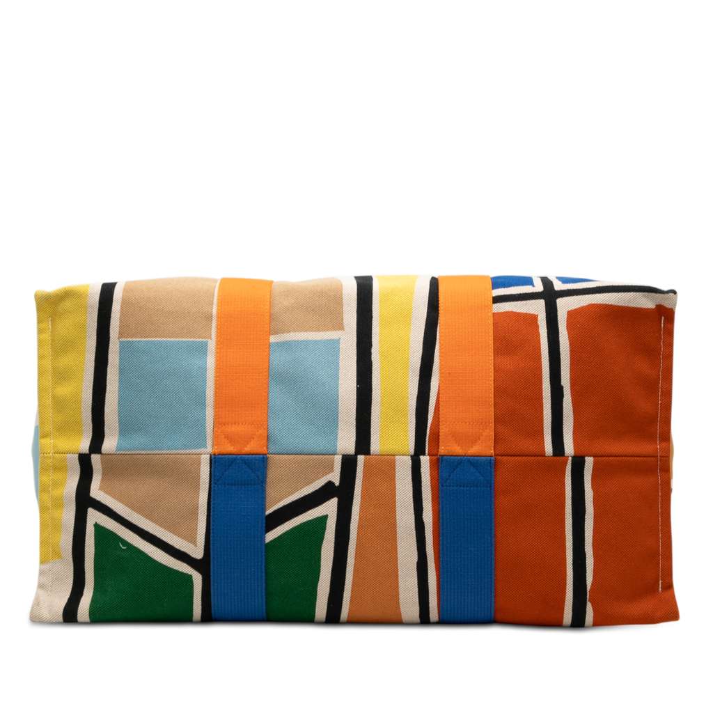 Hermès Toile 3 Surfs Beach Bag Yellow Canvas Good condition - Inside View