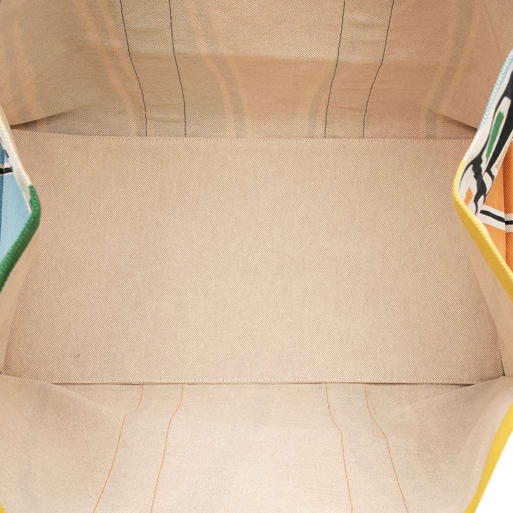 Hermès Toile 3 Surfs Beach Bag Yellow Canvas Good condition - Model View