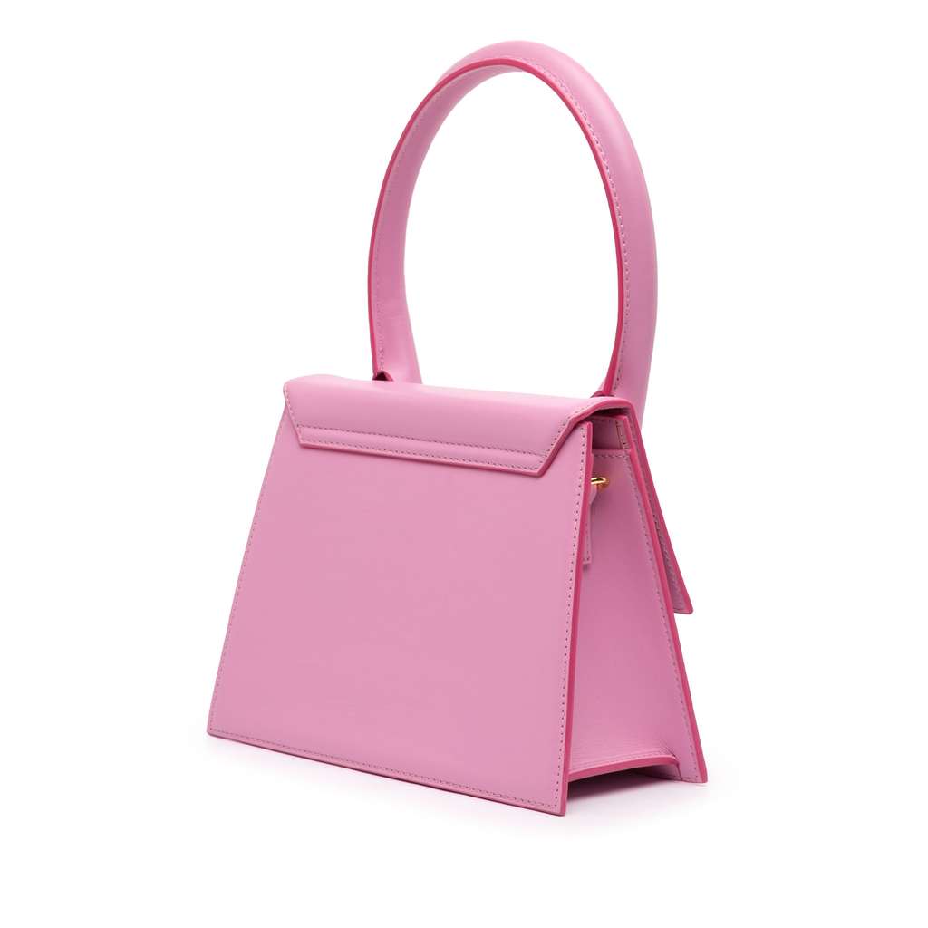 Jacquemus Leather Le Chiquito Moyen Pink Leather Good condition - Back View