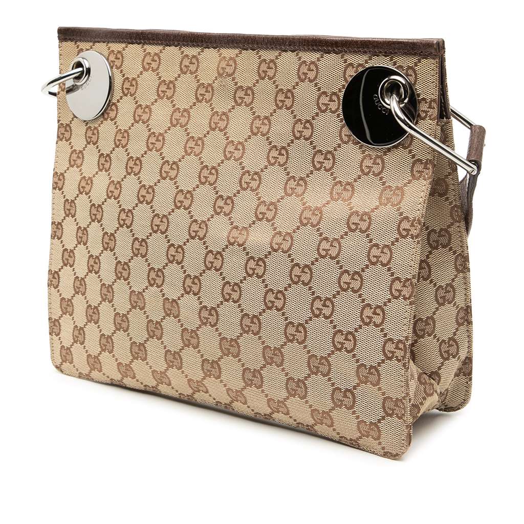 Gucci GG Canvas Eclipse Crossbody Brown Canvas Good condition - Back View