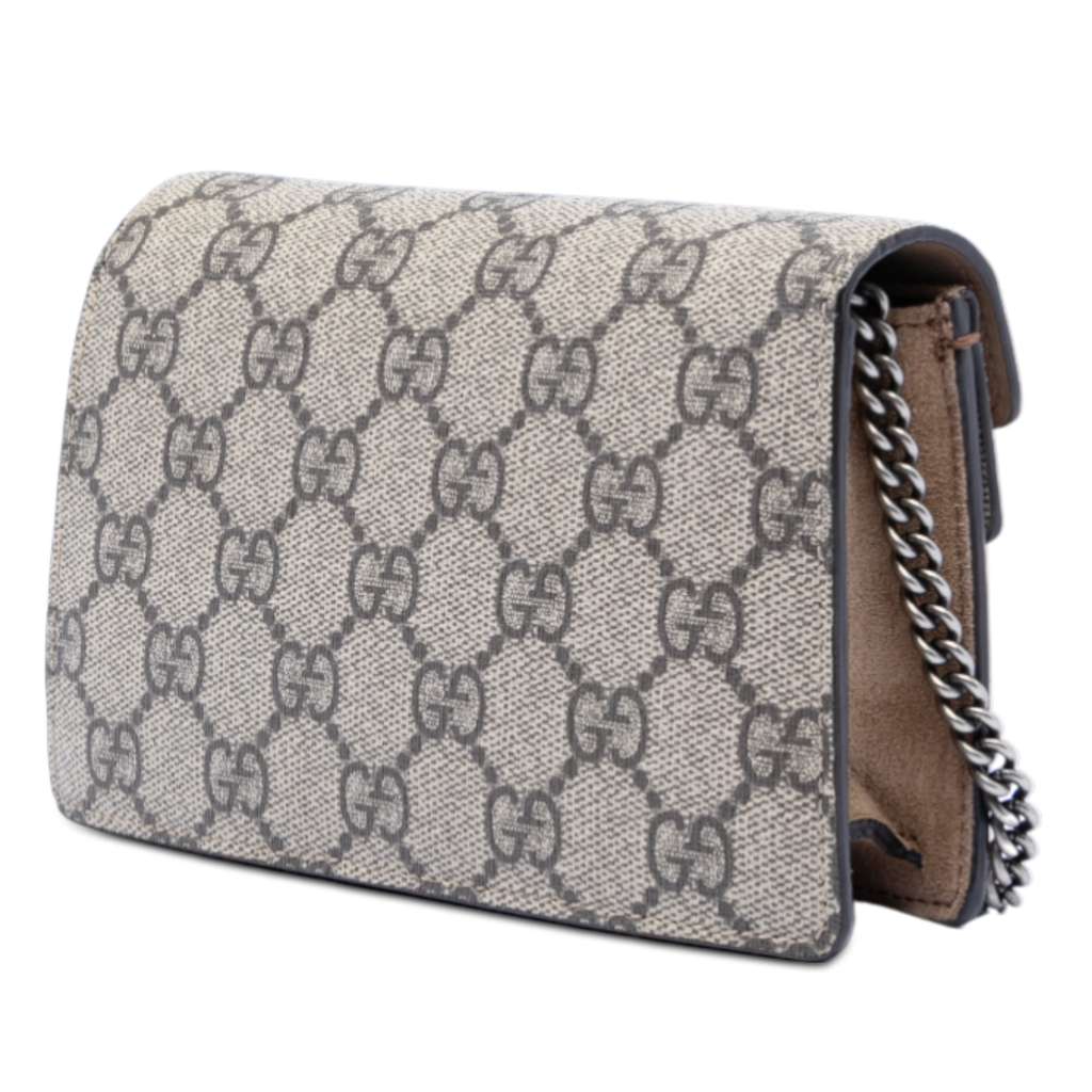 Gucci Mini GG Supreme Dionysus Crossbody Brown Canvas Good condition - Back View