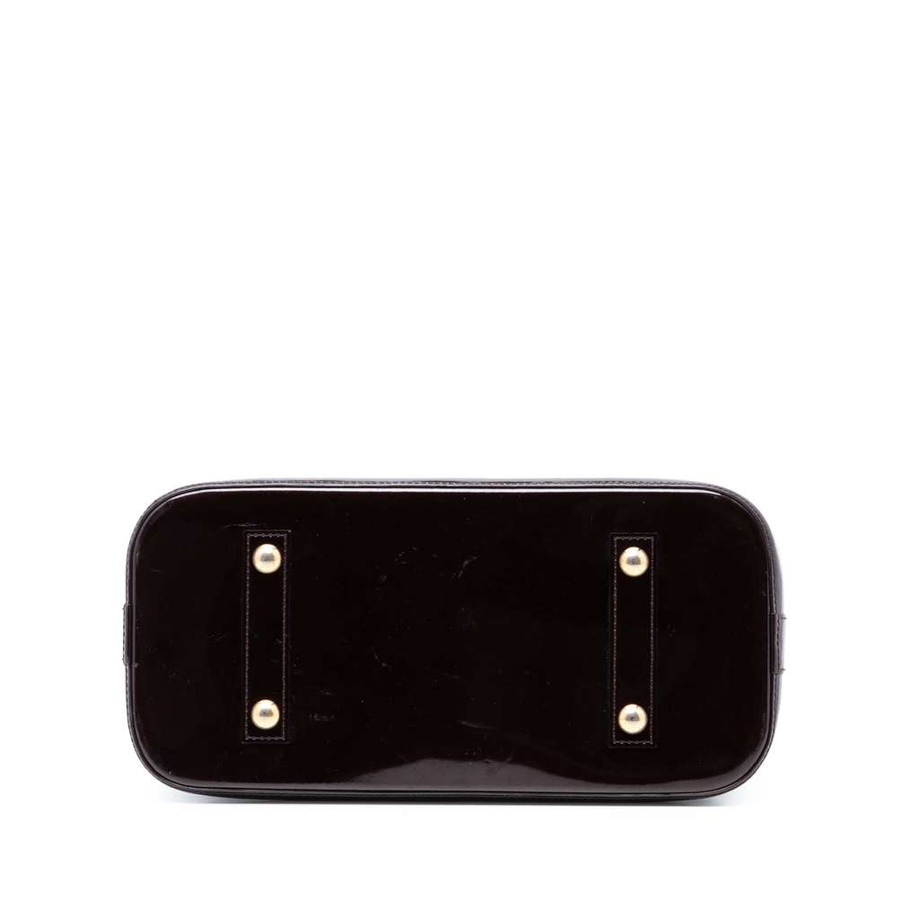 Louis Vuitton Monogram Vernis Alma MM Red Leather Good condition - Inside View