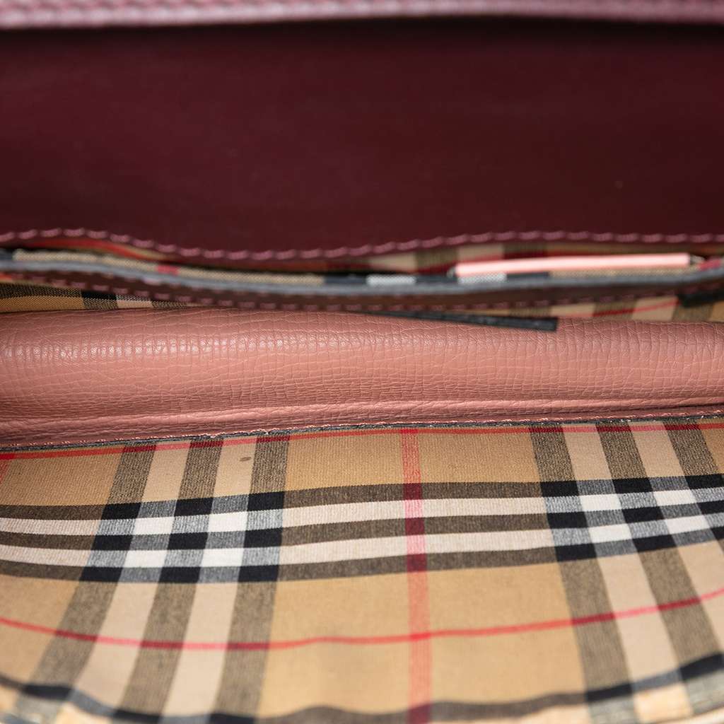 Burberry Bicolor Leather Macken Crossbody Red Leather Good condition - Model View