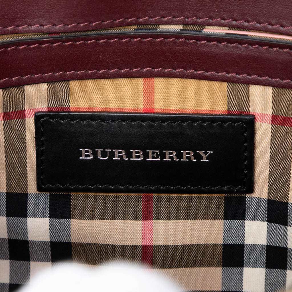 Burberry Bicolor Leather Macken Crossbody Red Leather Good condition - Box View
