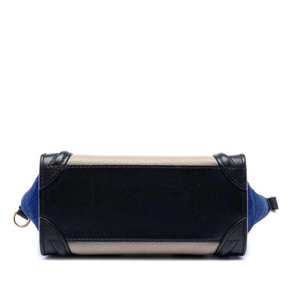 Celine Nano Tricolor Leather Luggage Tote Brown Leather Good condition - Inside View