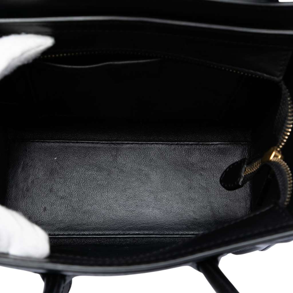 Celine Nano Tricolor Leather Luggage Tote Brown Leather Good condition - Model View