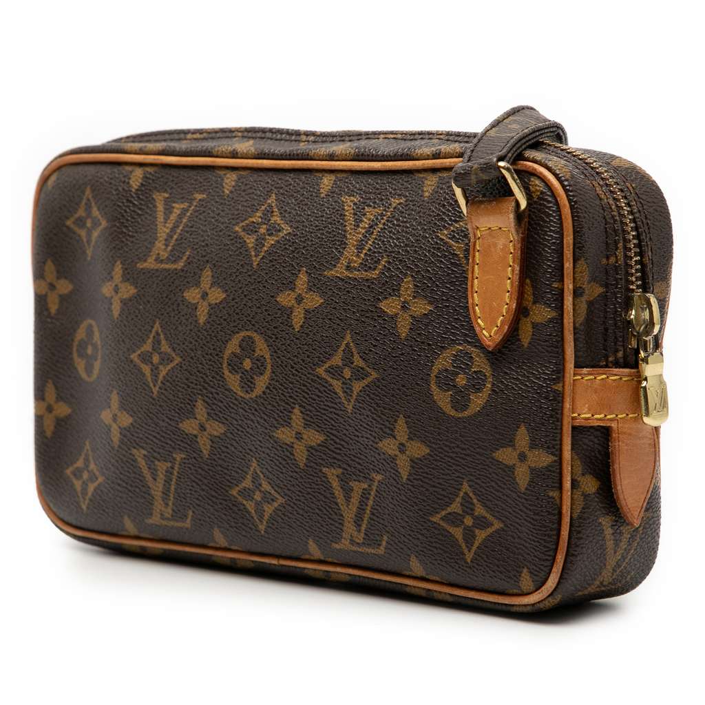 Louis Vuitton Monogram Pochette Marly Bandouliere Brown Good condition - Back View