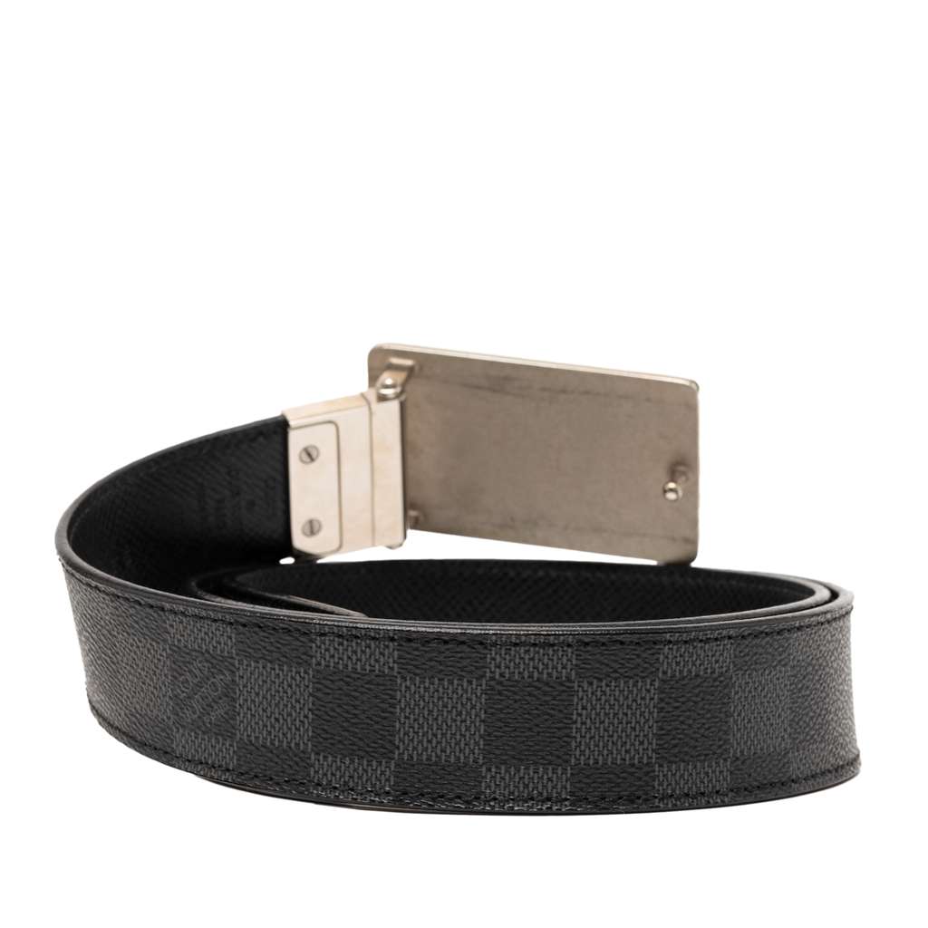 Louis Vuitton Damier Graphite Ceinture Inventeur Belt Black Good condition - Inside View