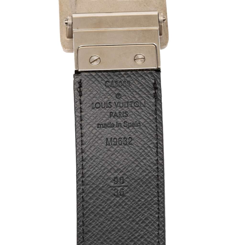 Louis Vuitton Damier Graphite Ceinture Inventeur Belt Black Good condition - Box View