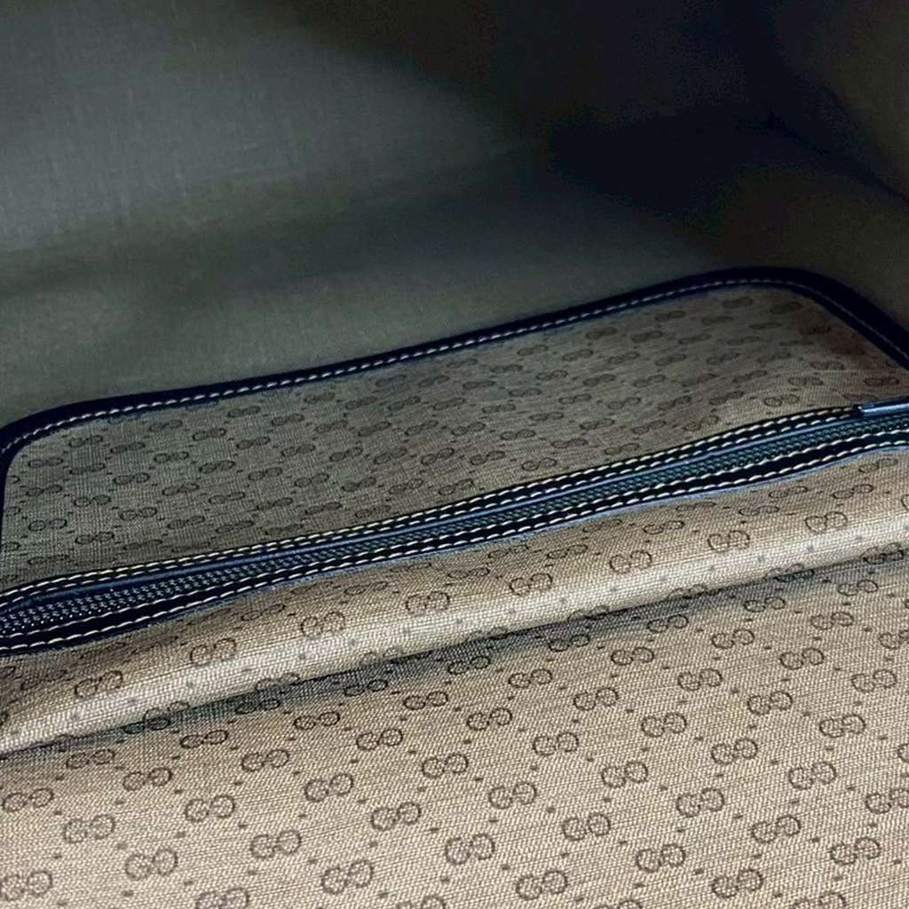 Gucci Micro GG Supreme Web Shoulder Bag Brown Canvas Good condition - Inside View