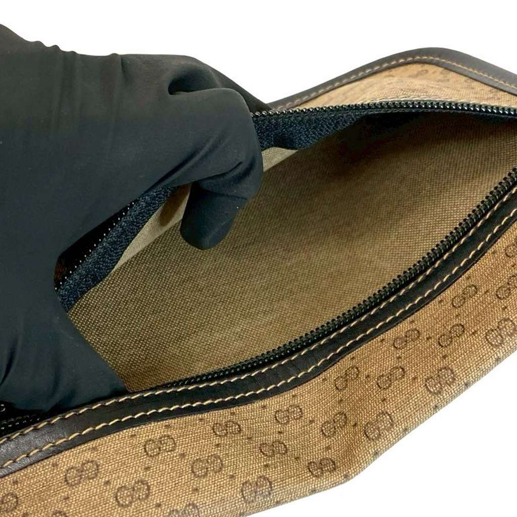 Gucci Micro GG Supreme Web Shoulder Bag Brown Canvas Good condition - Model View