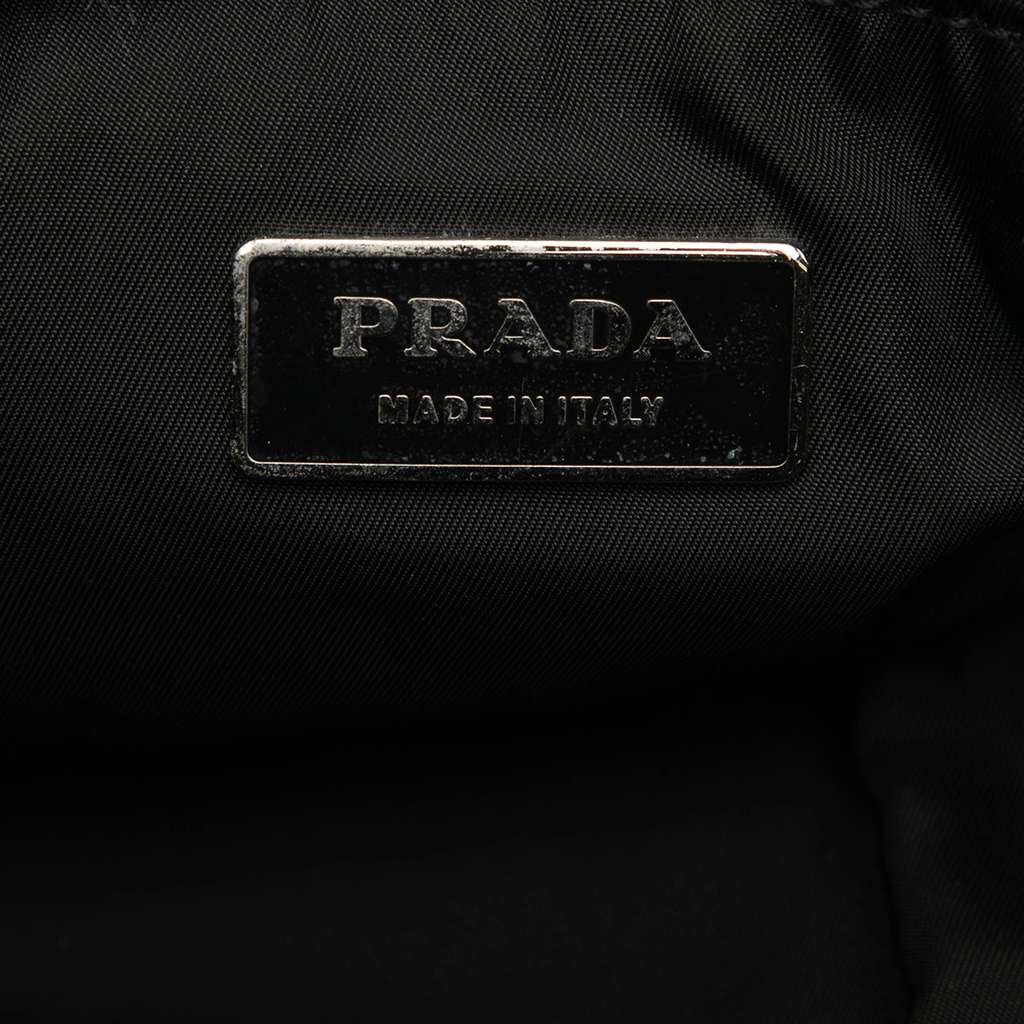 Prada Tessuto Multi Pocket Belt Bag Black Good condition - Box View