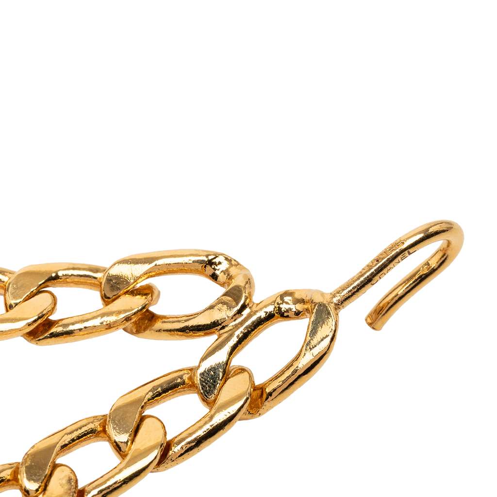 Chanel Gold Plated CC Medallion Chain Belt Gold Metal Good condition - Box View