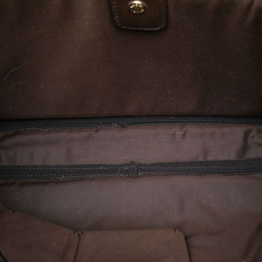 Gucci GG Canvas Web Briefcase Brown Canvas Good condition - Model View