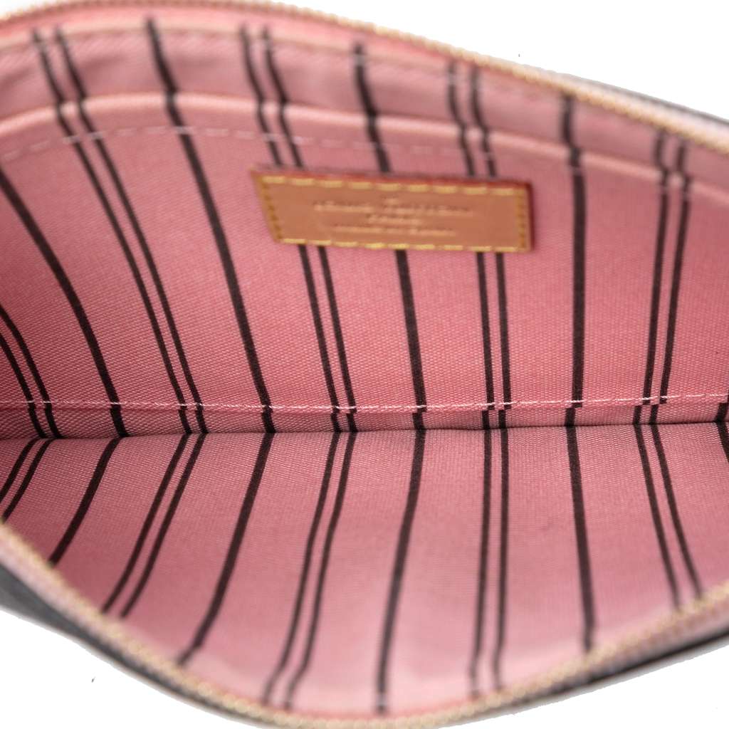 Louis Vuitton Monogram Neverfull Pouch Brown Good condition - Model View