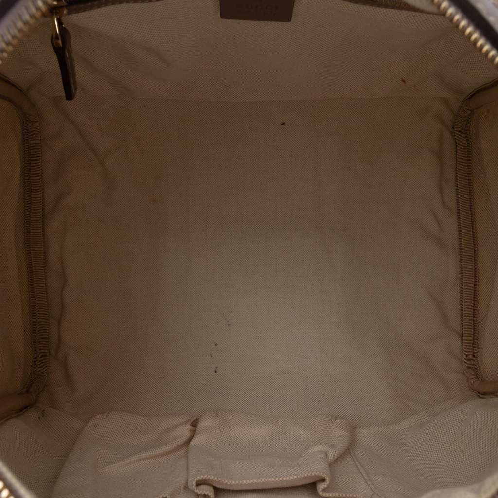 Gucci Medium GG Canvas Web Joy Boston Bag Brown Canvas Good condition - Model View